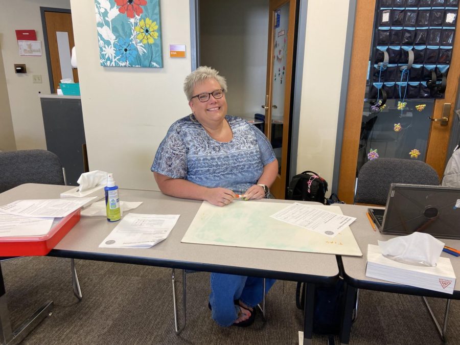 GAP director Joyce Bell sits in her classroom