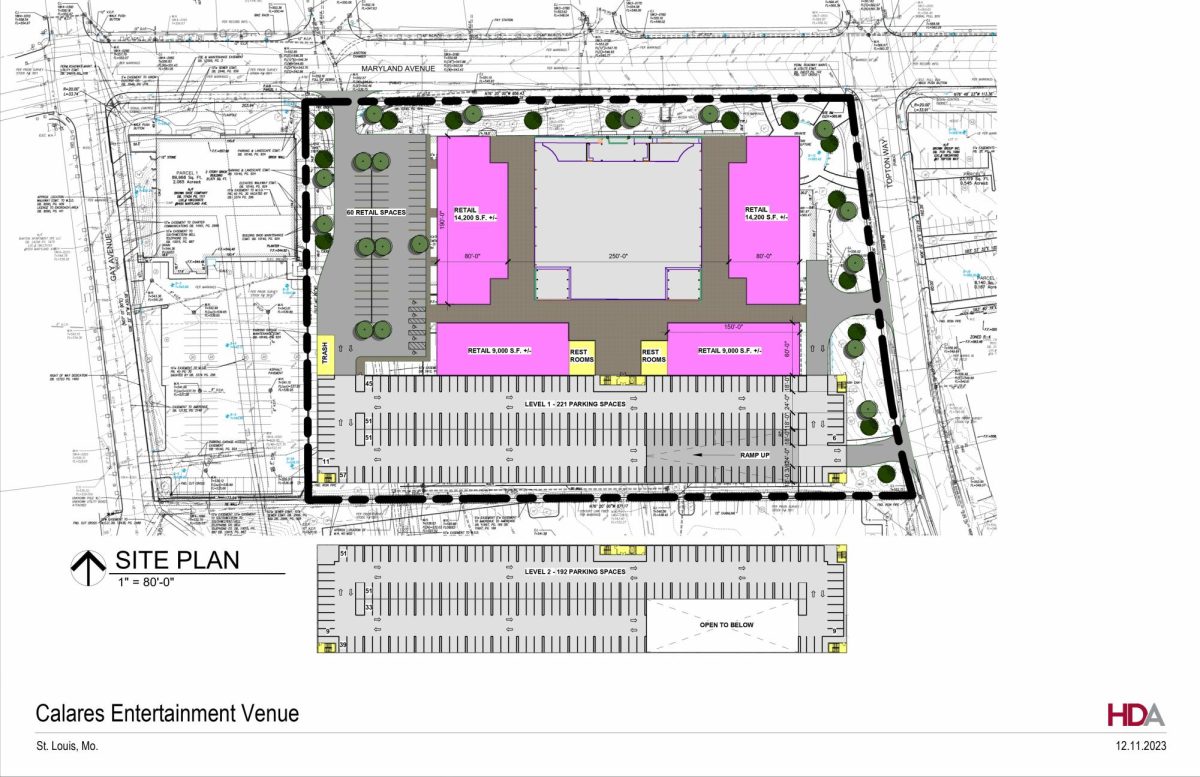 Proposed plan for Caleres site. 