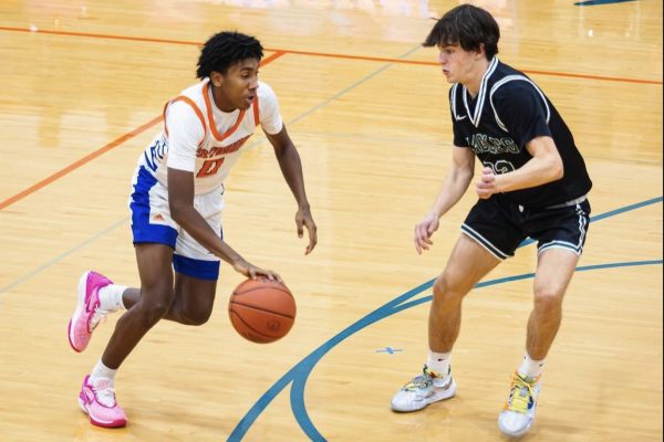 Santana Bolden drives past his defender with a quick first step.