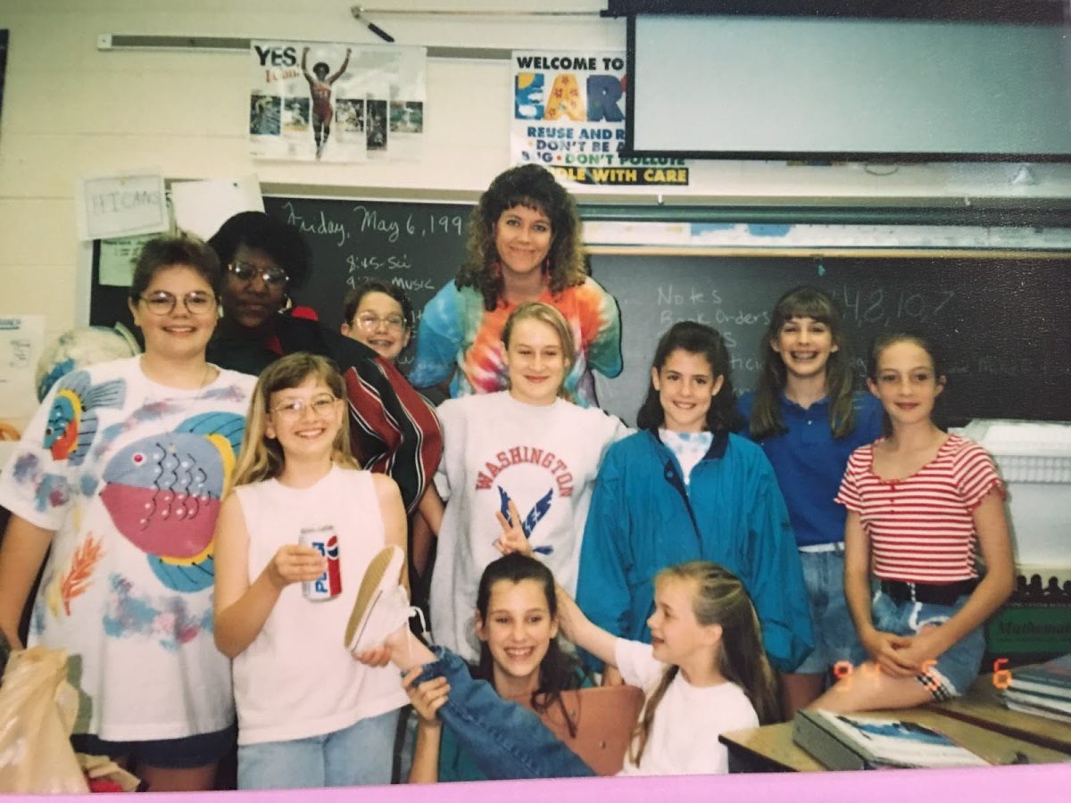 Kids Saving Earth club, led by Janet Crews, her first few years of teaching in the Mehlville school district. The club adopted the street outside the school and did trash pick up, researched native plants and put in trees, bushes and flowers in and around the school, raised butterflies and released them, visited a landfill and recycling center, and hosted a zero waste day at the school. Photo courtesy of Janet Crews