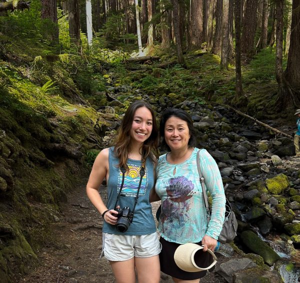 Baoqing Sun enojys one of her hobbies, hiking with her daughter Kylee. Sun has always been greatful to her daughter for inspiring her teaching career. “My daughter [was] born, so I tried to spend more time with her [and that] led me to education,” Sun said.