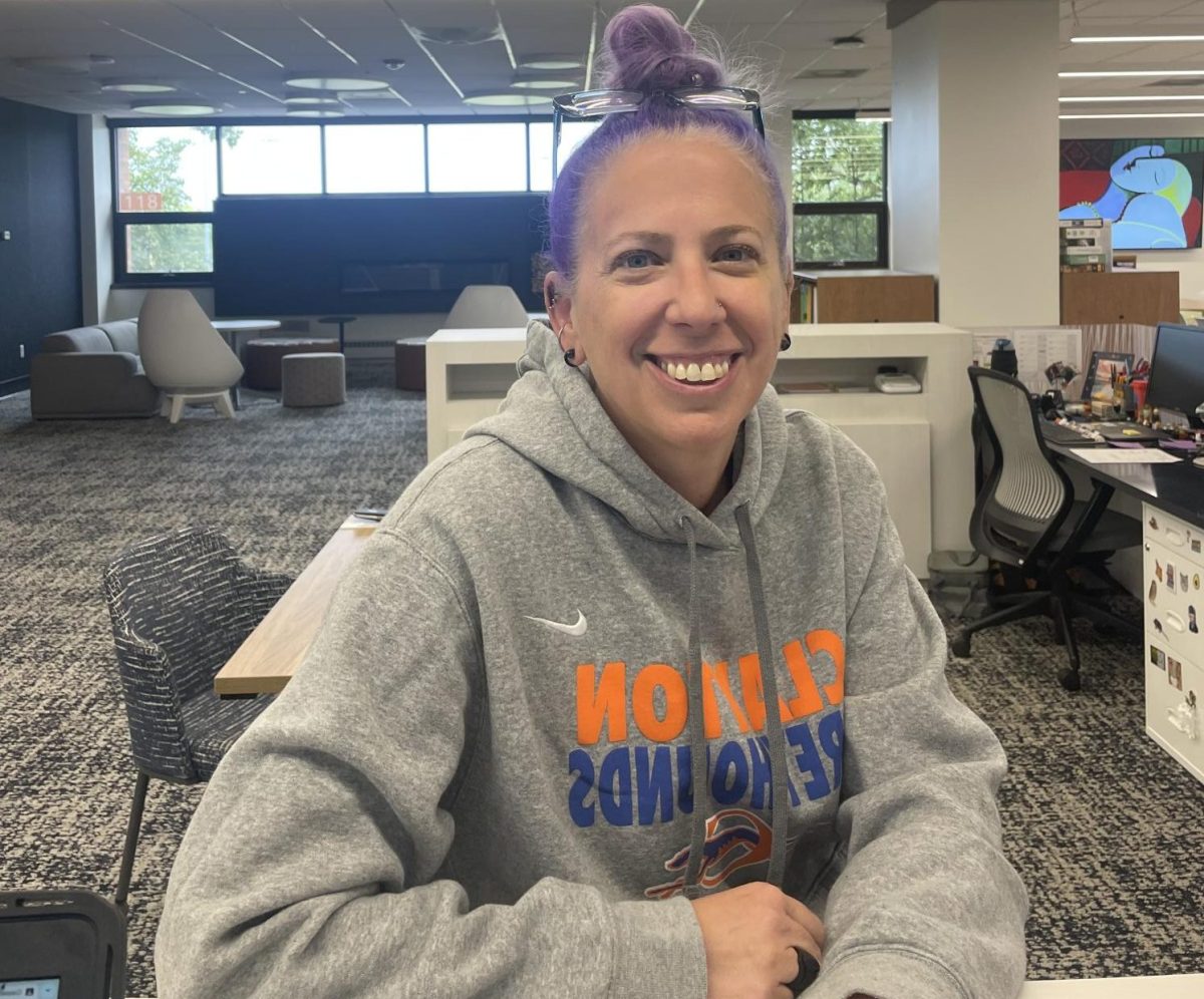 “At the start of the year, about a week before students come back, we have to get all the freshman Chromebooks ready and assigned to them, and we have to get all the freshmen student IDs printed. And typically, we get those a week before school starts. So it’s trying to get over 200 of those prepped... It’s a lot of running around trying to get everything working again in the building.”  -Dawn Weber, Technology