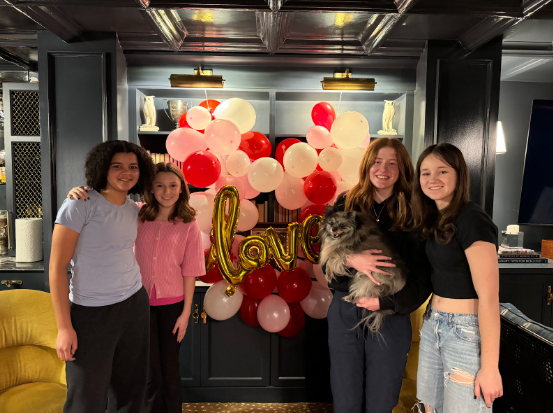 On Valentine’s Day at Sophia Adams’ house, Adams and her friends Lauren Karpman and Anna Adeoye gather for their annual Galentines Day party, where they celebrate their friendship, womanhood and self-love on a day that is typically focused around spending time with a romantic partner. “It’s a positive way to still experience Valentine’s Day, whether you’re dating someone or not — they’re both people you love,” Adams said.