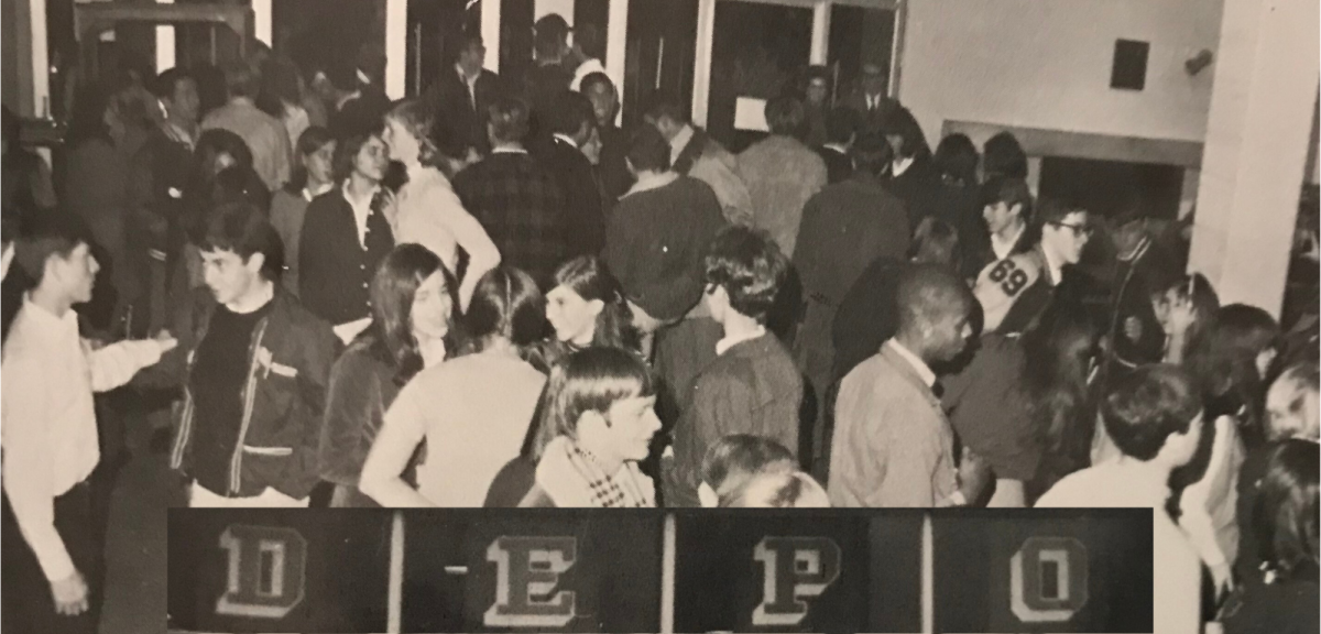 The DEPO, a Clayton High School student night club from the 1960's. 