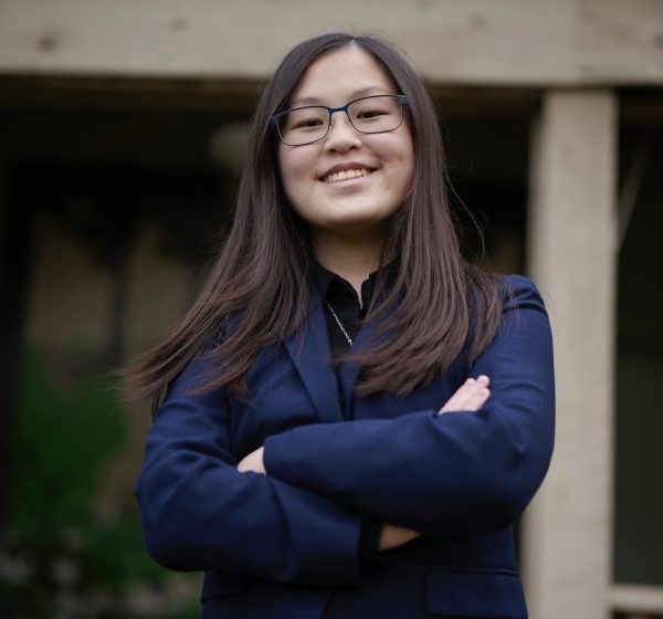 Sophomore Sabrina Perng poses for a picture for the Breakthrough T1D website.
