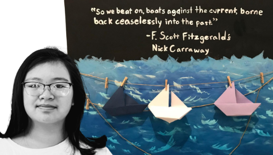“Boats Against the Current” will be displayed at the St. Louis Art Museum starting May 1, as part of the Youth Artists Exhibition. This is sophomore Zoey Lin’s first time participating in the exhibition. 