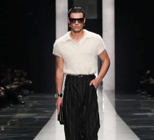 Sophomore Adam Gallegos walks his first-ever runway for Dolce & Gabbana. “When I saw a picture on the Vogue website of me, [I thought] this can't be me. This can't be real,” Gallegos said. “That picture to me will always be crazy.” Dolce & Gabbana Fall 2026 Menswear Look 51 / 100
Photo by Isidore Montag, Vogue, ©Condé Nast